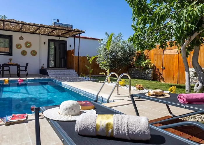 Very Cute Detached In Uezuemlue Village Of Kas Caykoy
